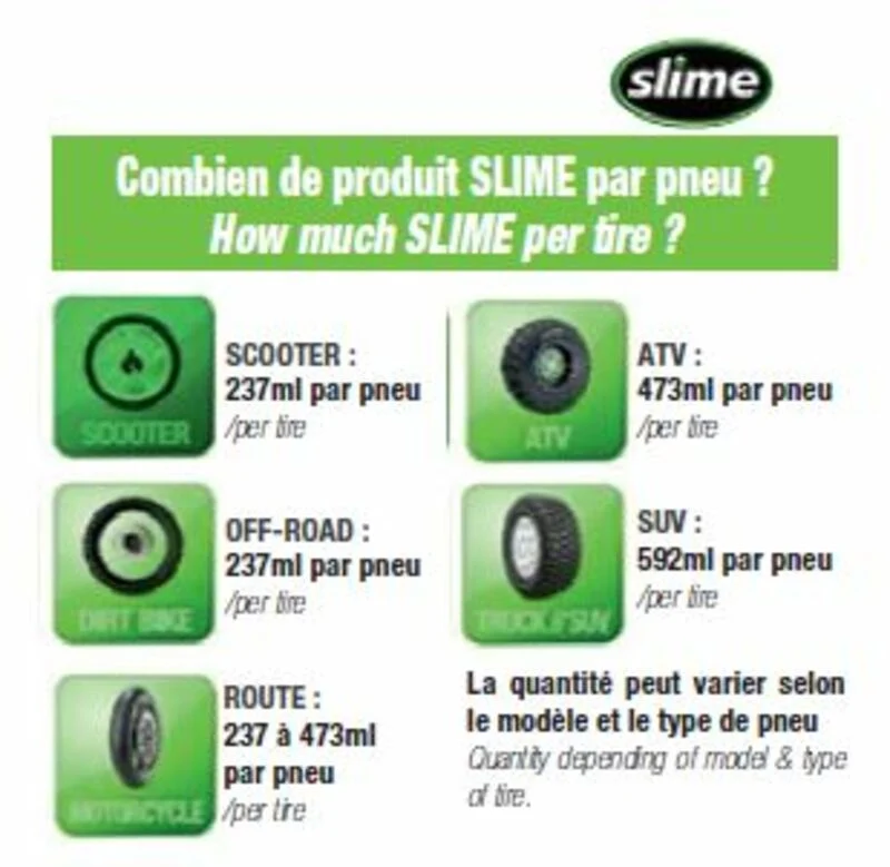 SLIME 950ML TUBELESS ANTI-LEK PRODUCT