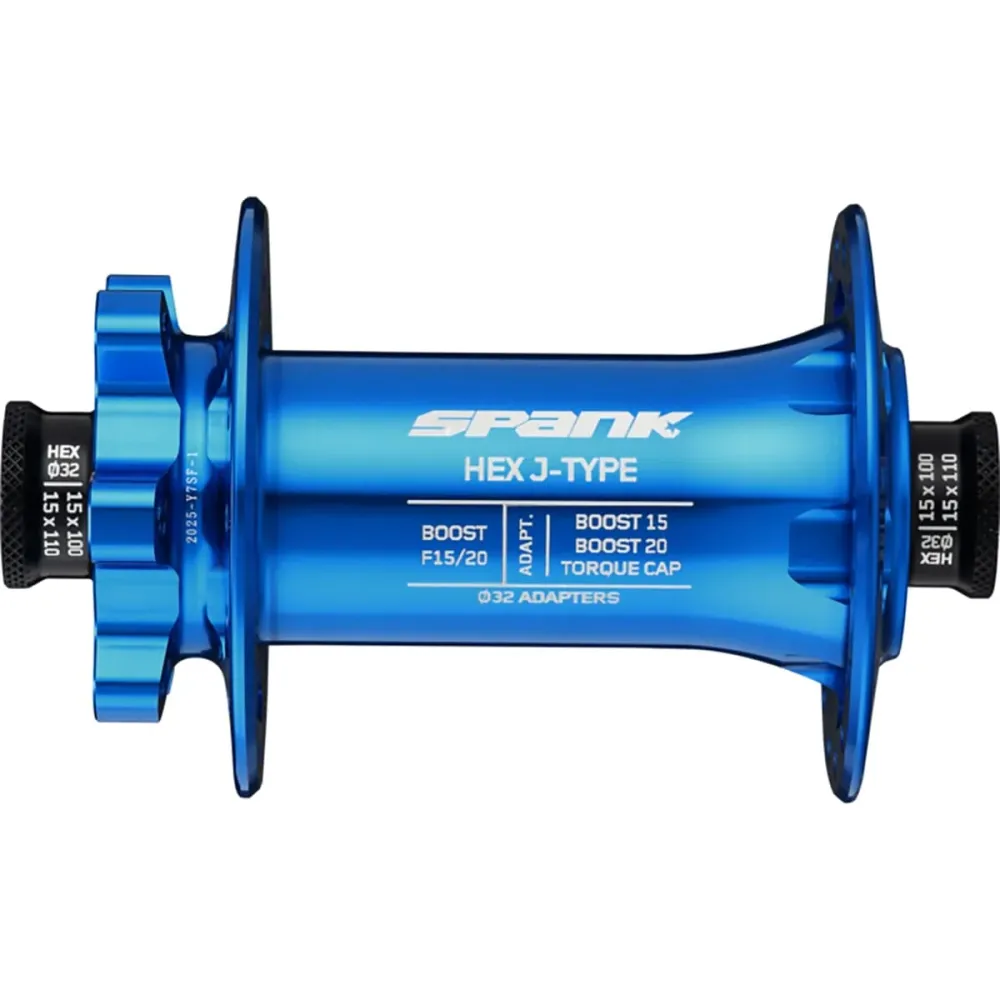 SPANK HEX J-Type 15/20 mm Boost Blauw voornaaf