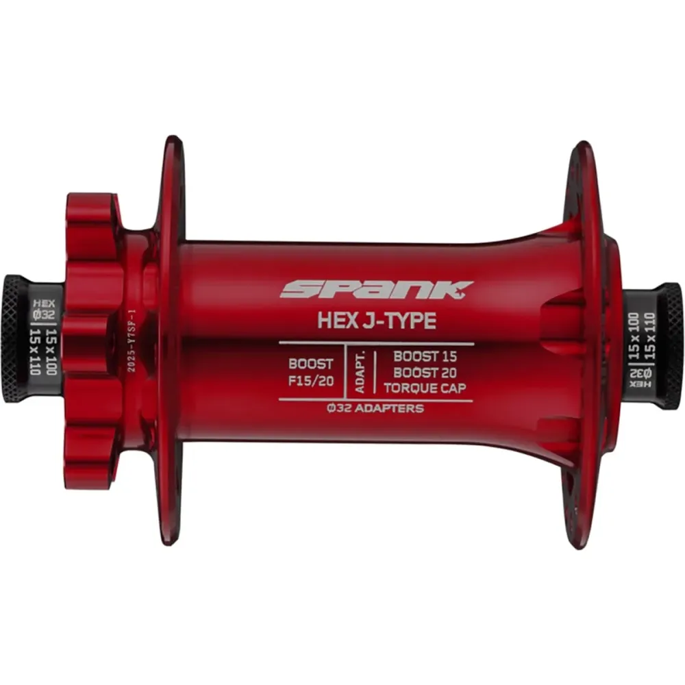 SPANK HEX J-Type 15/20 mm Boost rood voornaaf