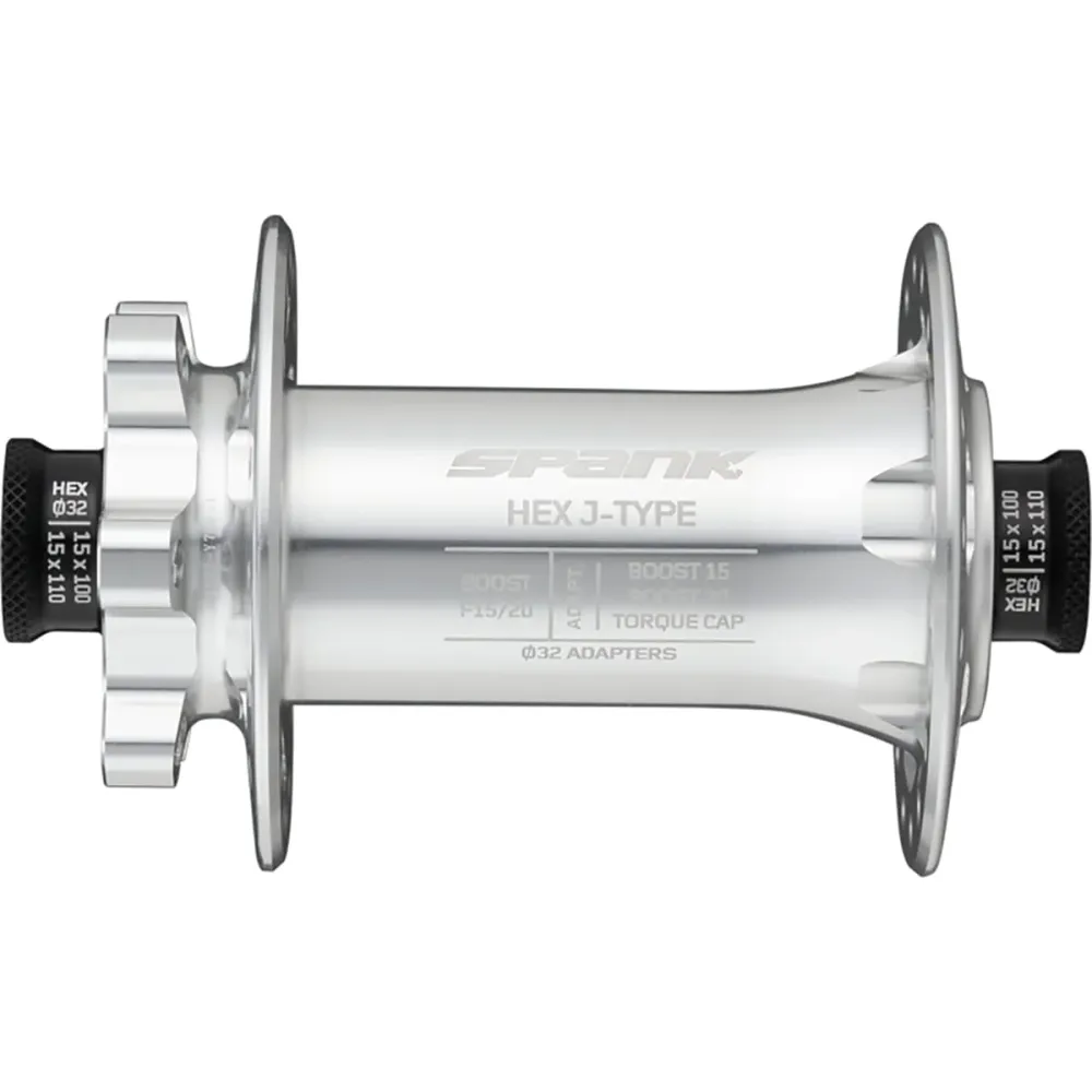 SPANK HEX J-Type 15/20 mm Boost Zilver voornaaf