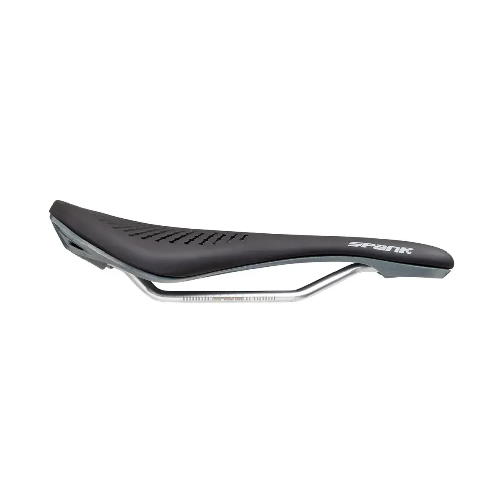 SPANK OOZY 220 144mm Zadel CrN/Ti Rails Grijs