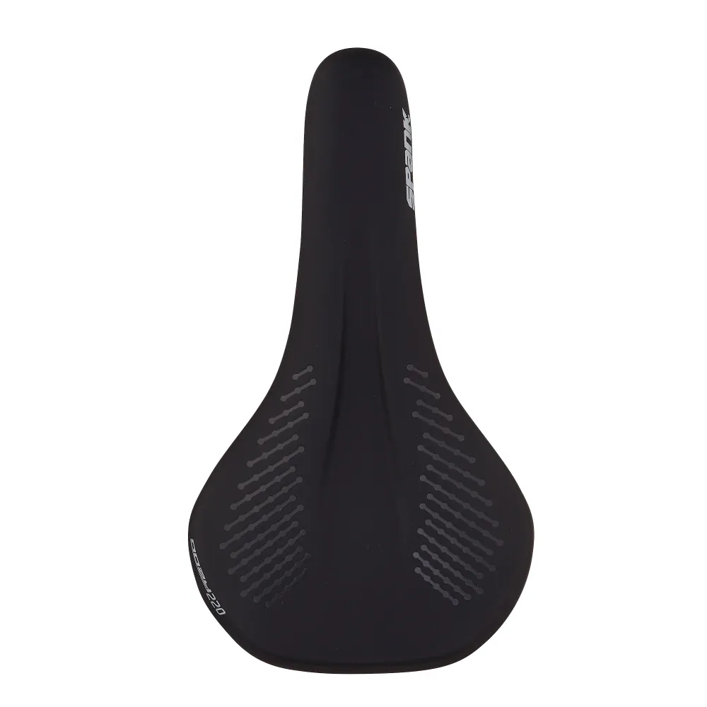 SPANK OOZY 220 144mm Zadel CrN/Ti Rails Grijs