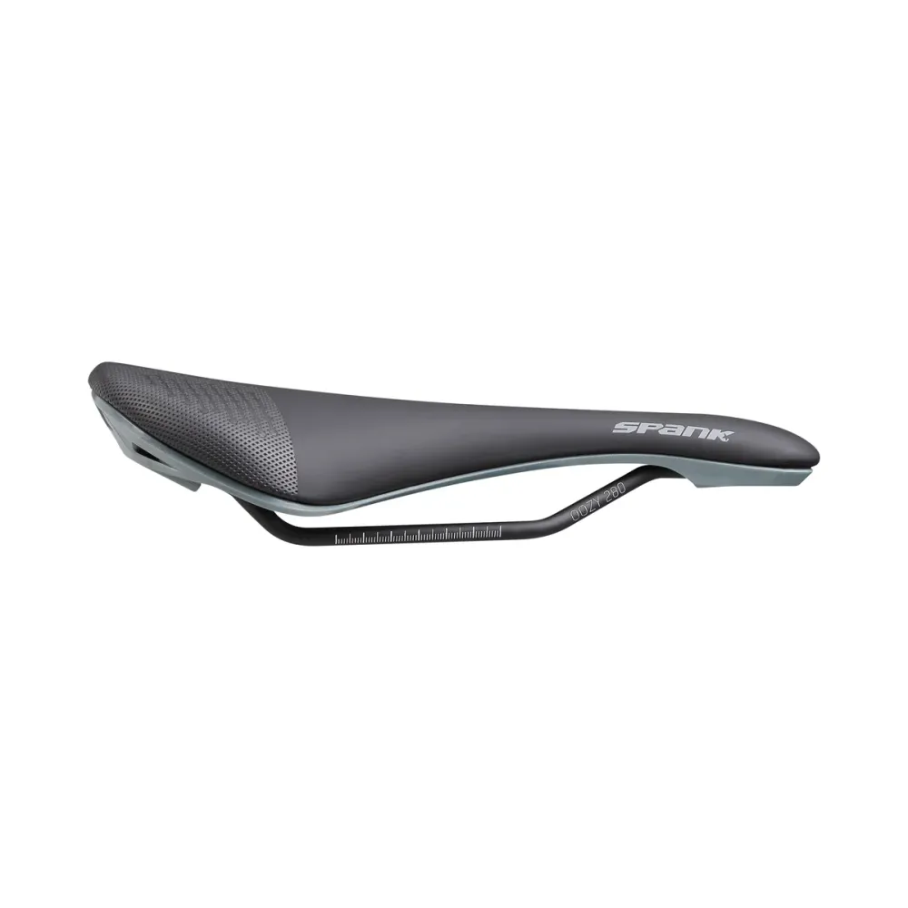 SPANK OOZY 280 144mm Zadel CrMo Rails Grijs