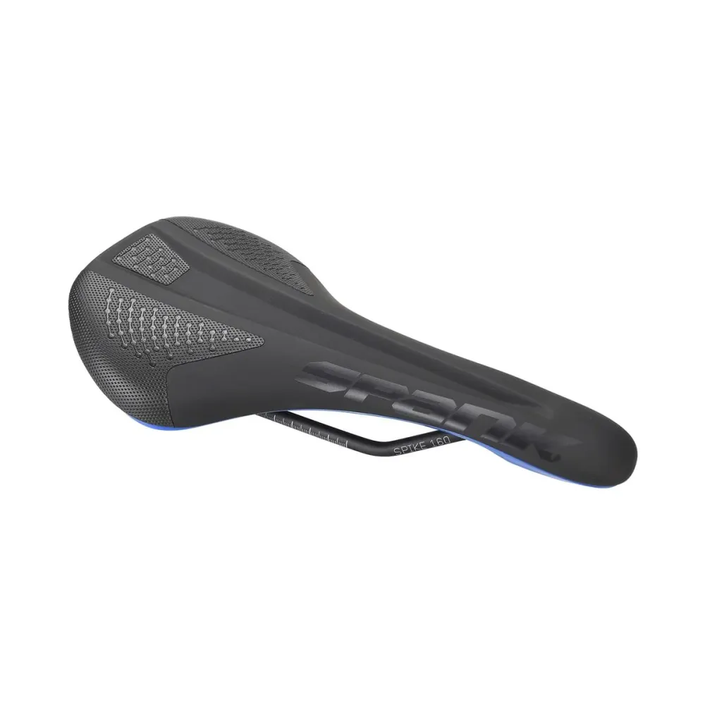 SPANK SPIKE 160 Leder Zadel CrMo Rails Blauw