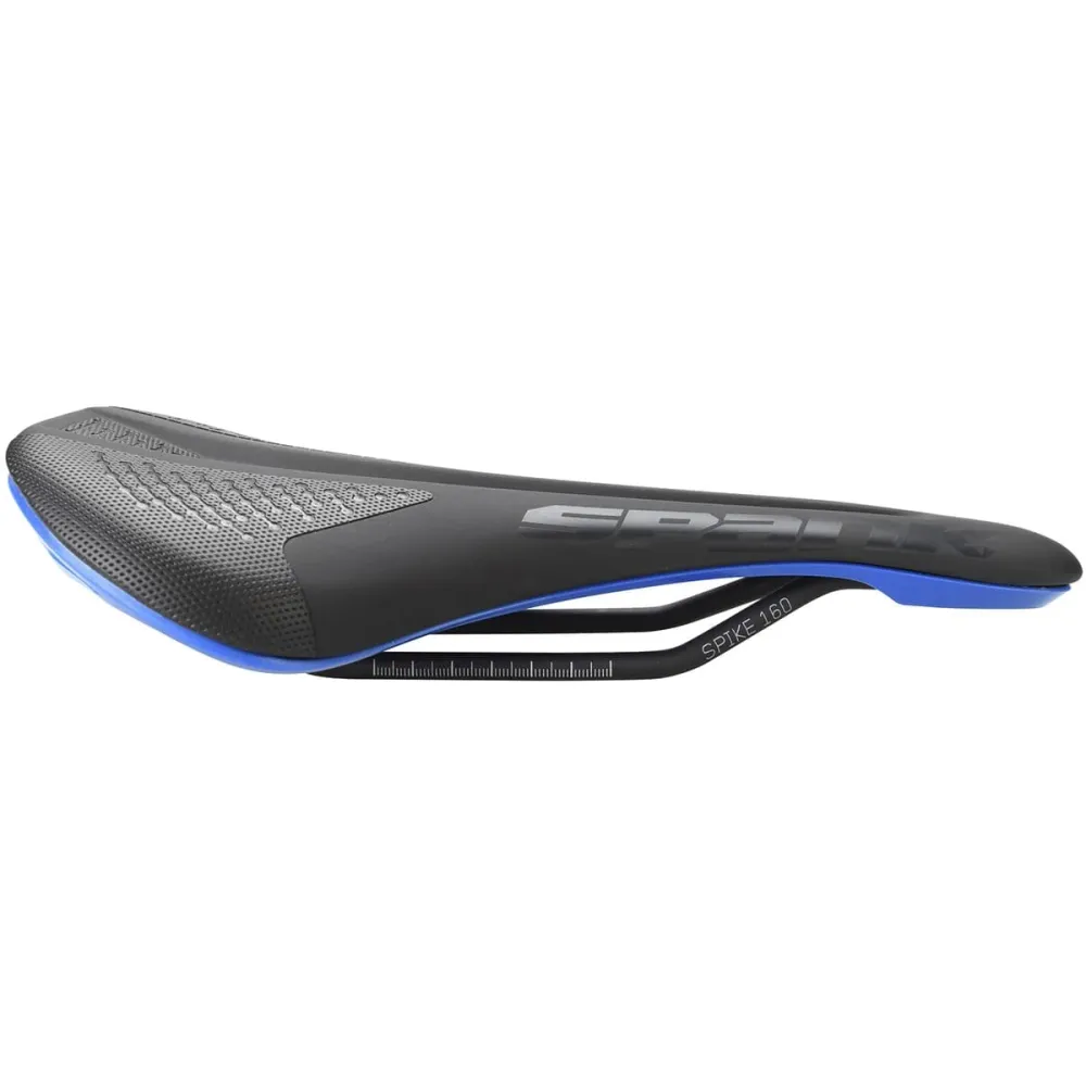 SPANK SPIKE 160 Leder Zadel CrMo Rails Blauw