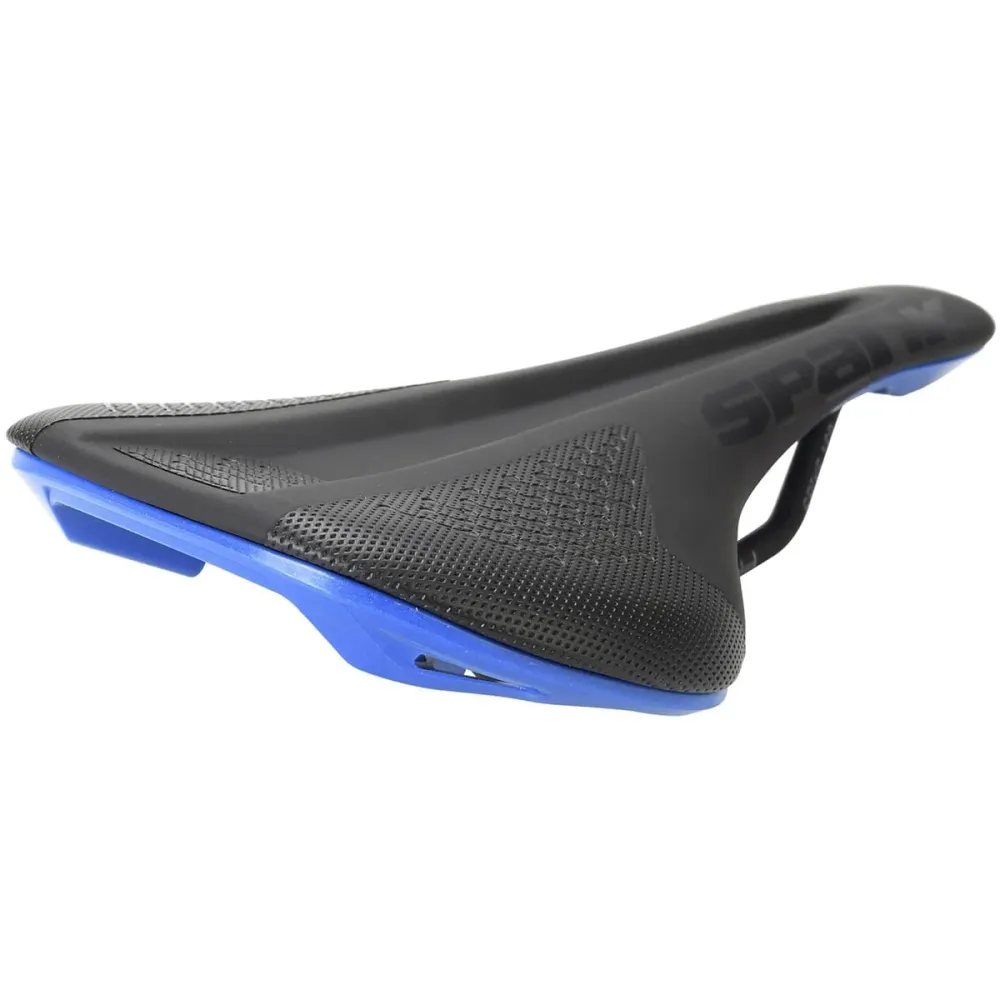 SPANK SPIKE 160 Leder Zadel CrMo Rails Blauw