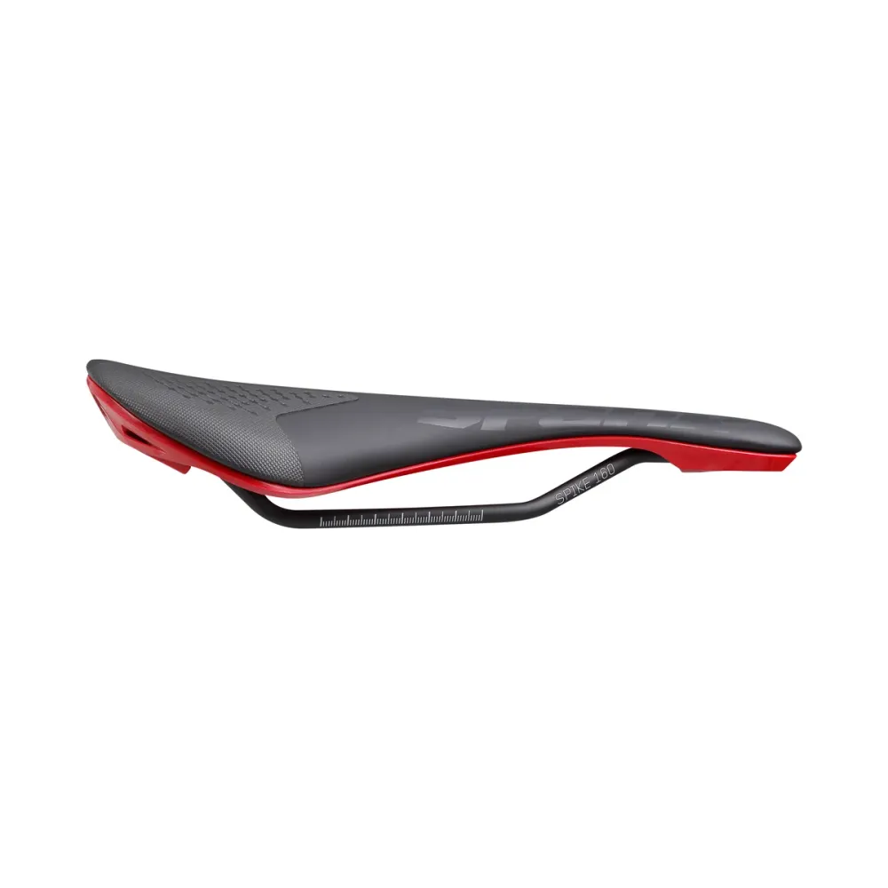 SPANK SPIKE 160 Leder Zadel CrMo Rails Rood