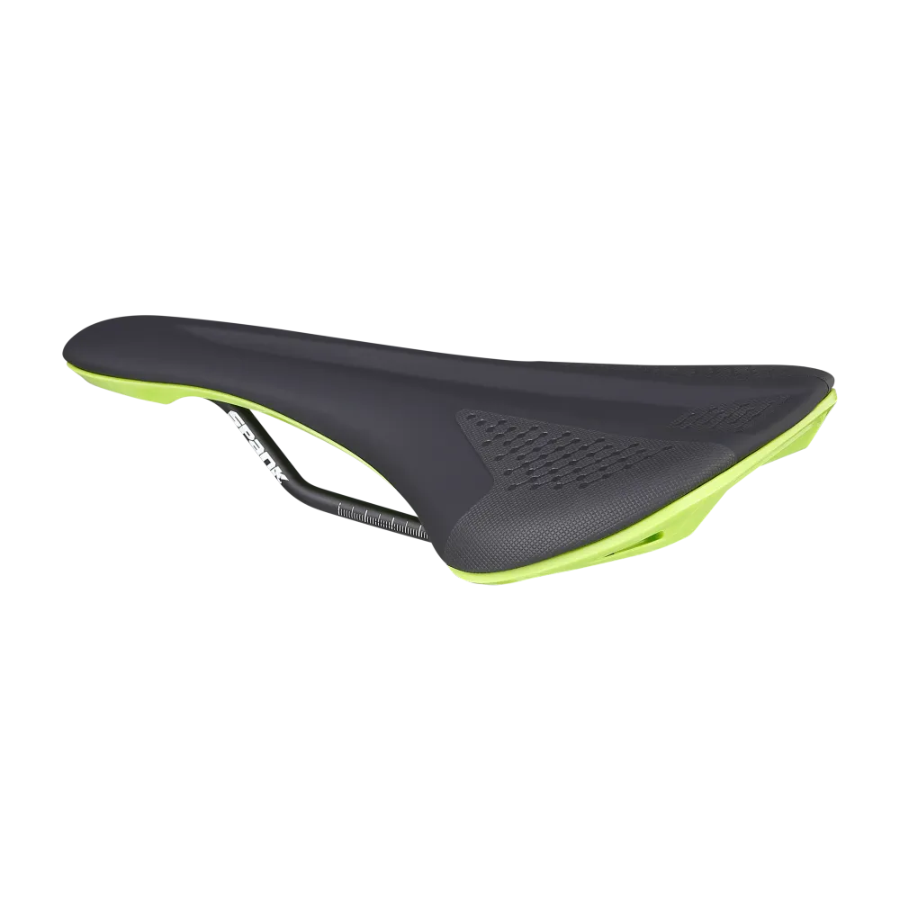 SPANK SPIKE 160 Leder Zadel CrMo Rails Groen