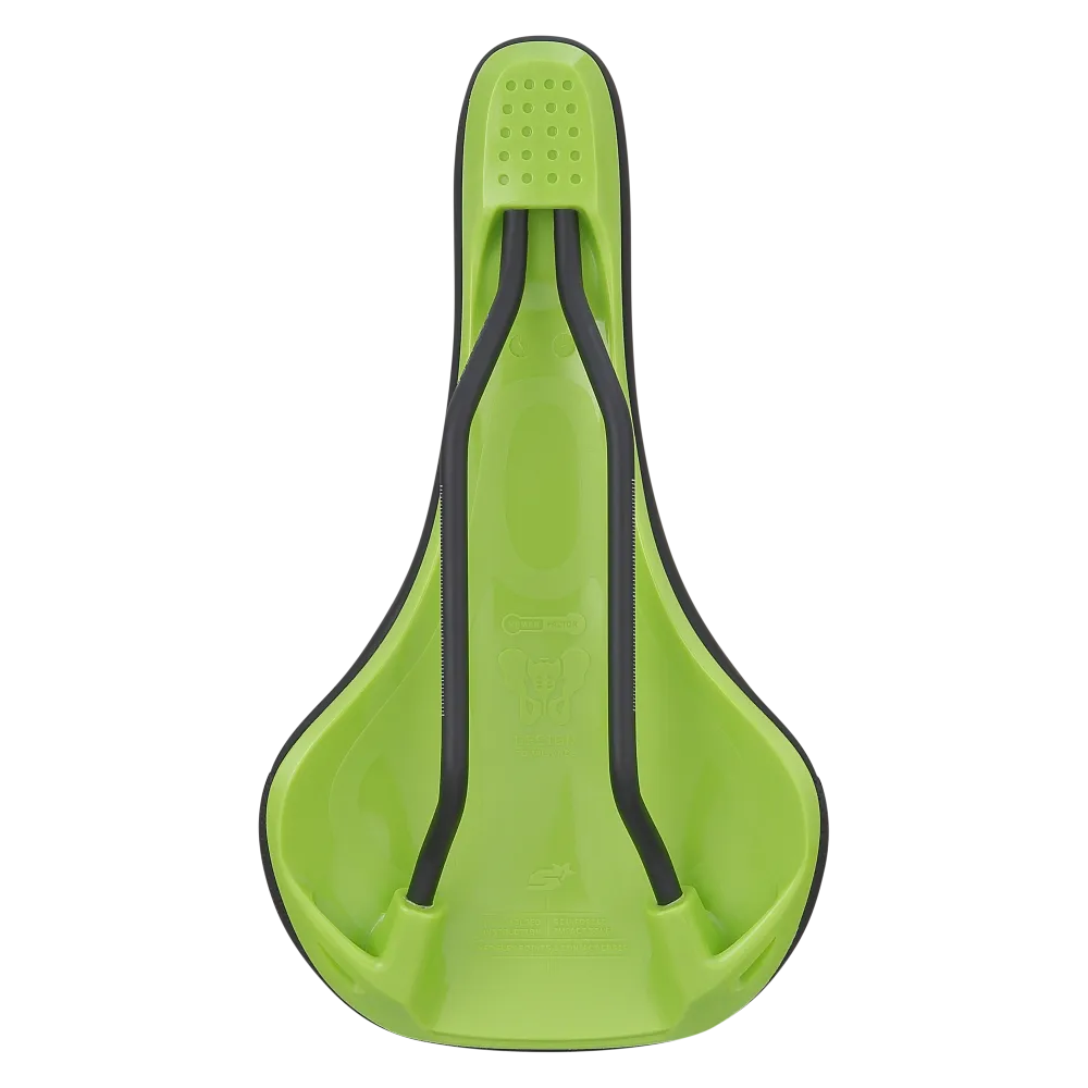 SPANK SPIKE 160 Leder Zadel CrMo Rails Groen