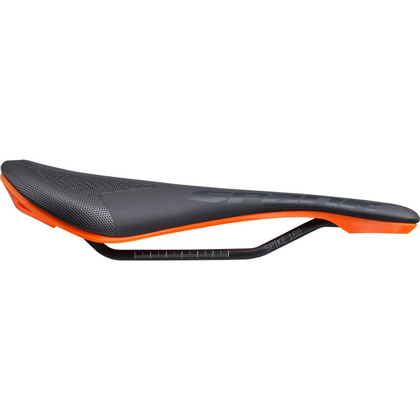 SPANK SPIKE 160 Leder Zadel CrMo Rails Oranje