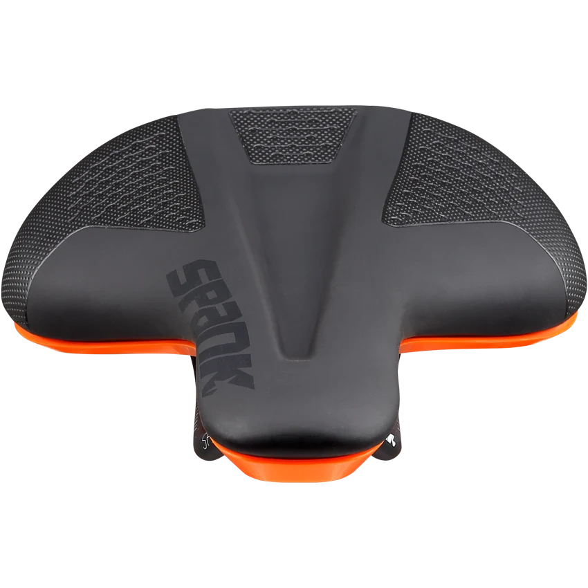 SPANK SPIKE 160 Leder Zadel CrMo Rails Oranje