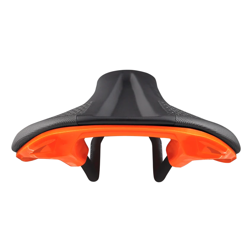 SPANK SPIKE 160 Leder Zadel CrMo Rails Oranje