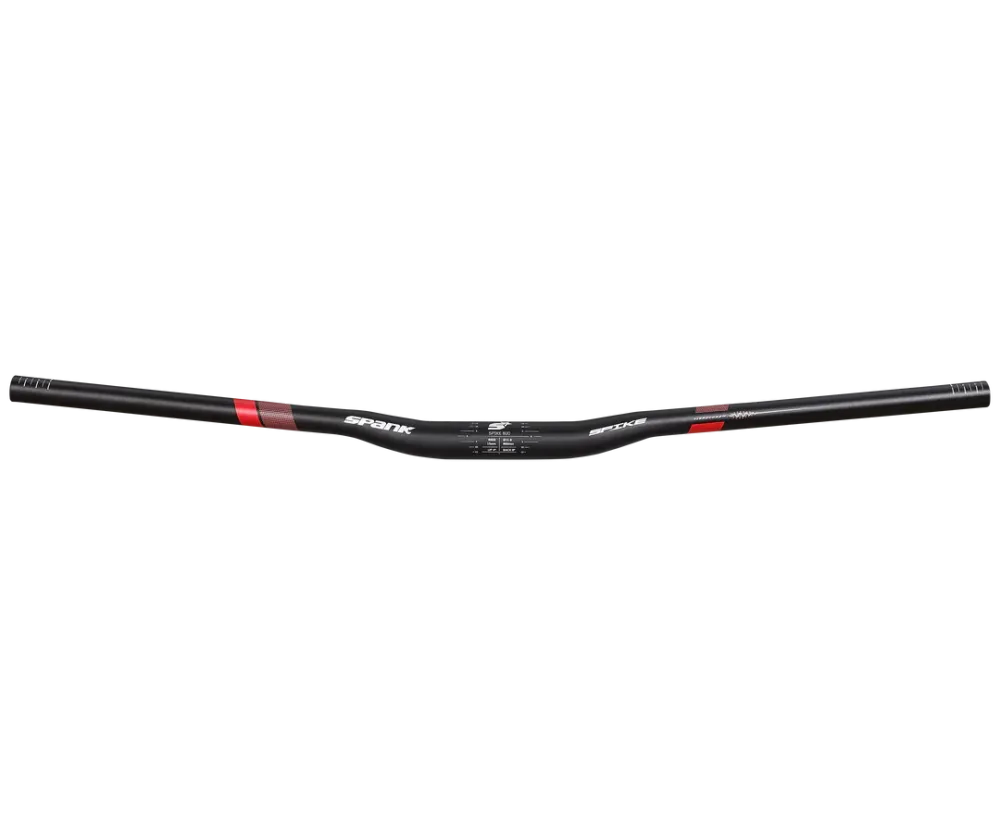 SPANK SPIKE 800 VIBROCORE Rise 15mm 31,8/800mm Zwart / Rood stuur