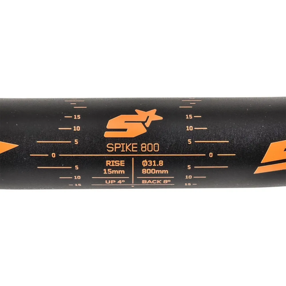 SPANK SPIKE 800 VIBROCORE Rise 15mm 800mm Oranje stuur