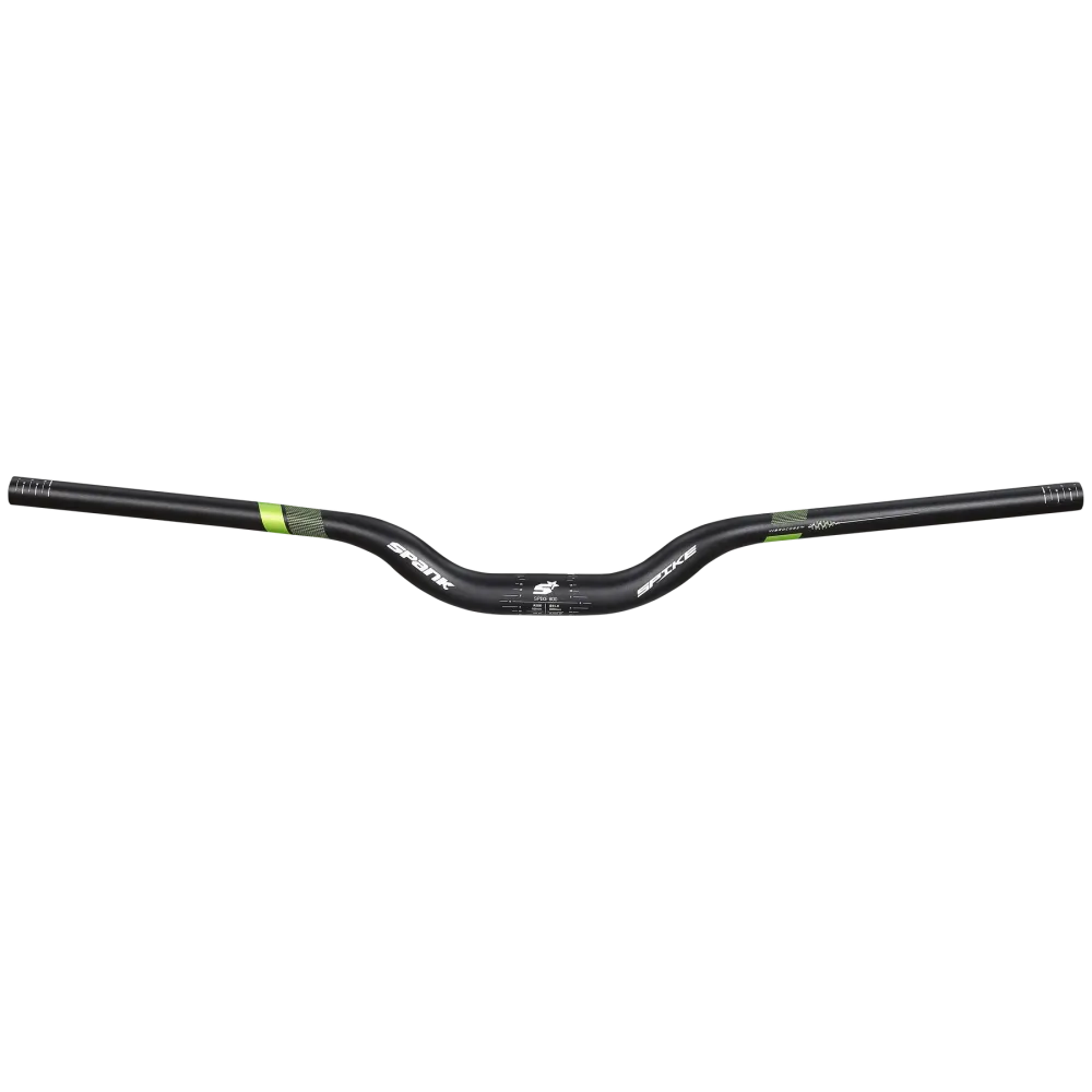SPANK SPIKE 800 VIBROCORE Rise 50mm 800mm Zwart/Groen stuur