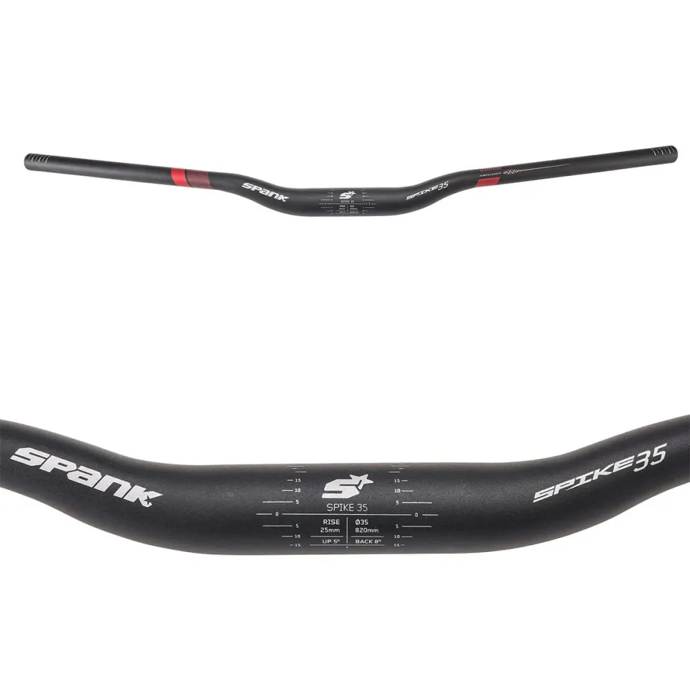 SPANK SPIKE 35 VIBROCORE Rise 25mm 820mm Rood stuur