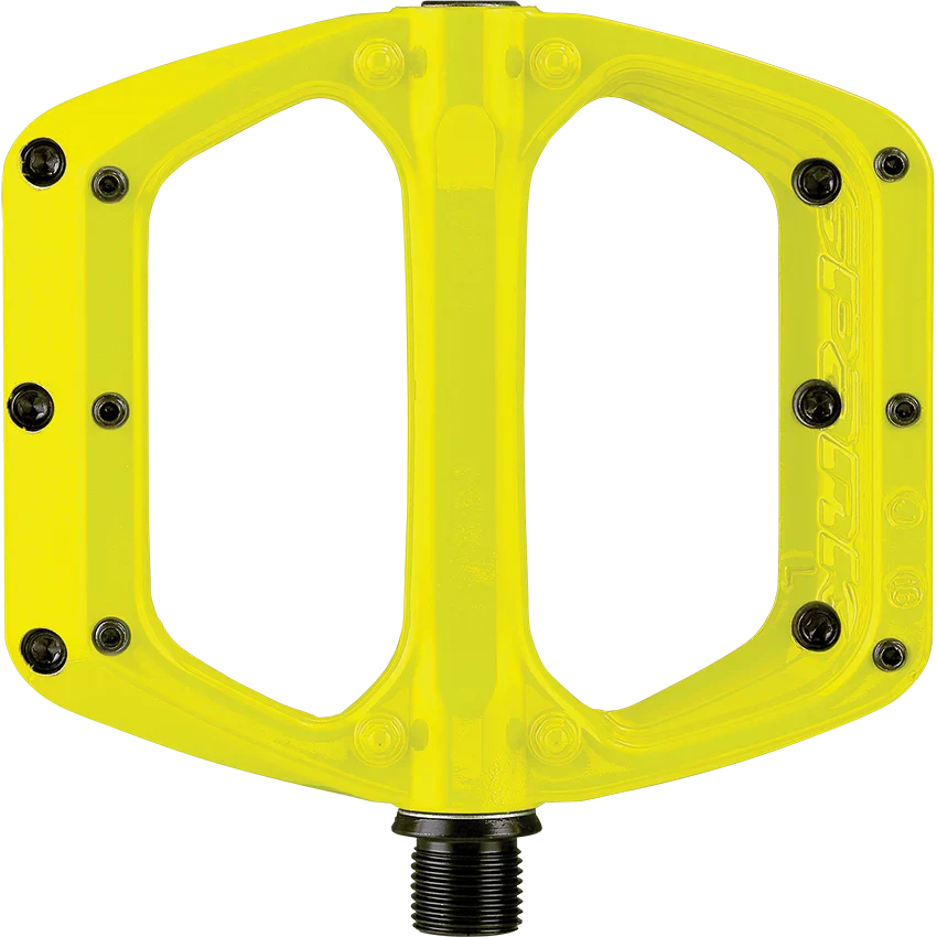 SPANK SPOON DC platte pedalen Geel