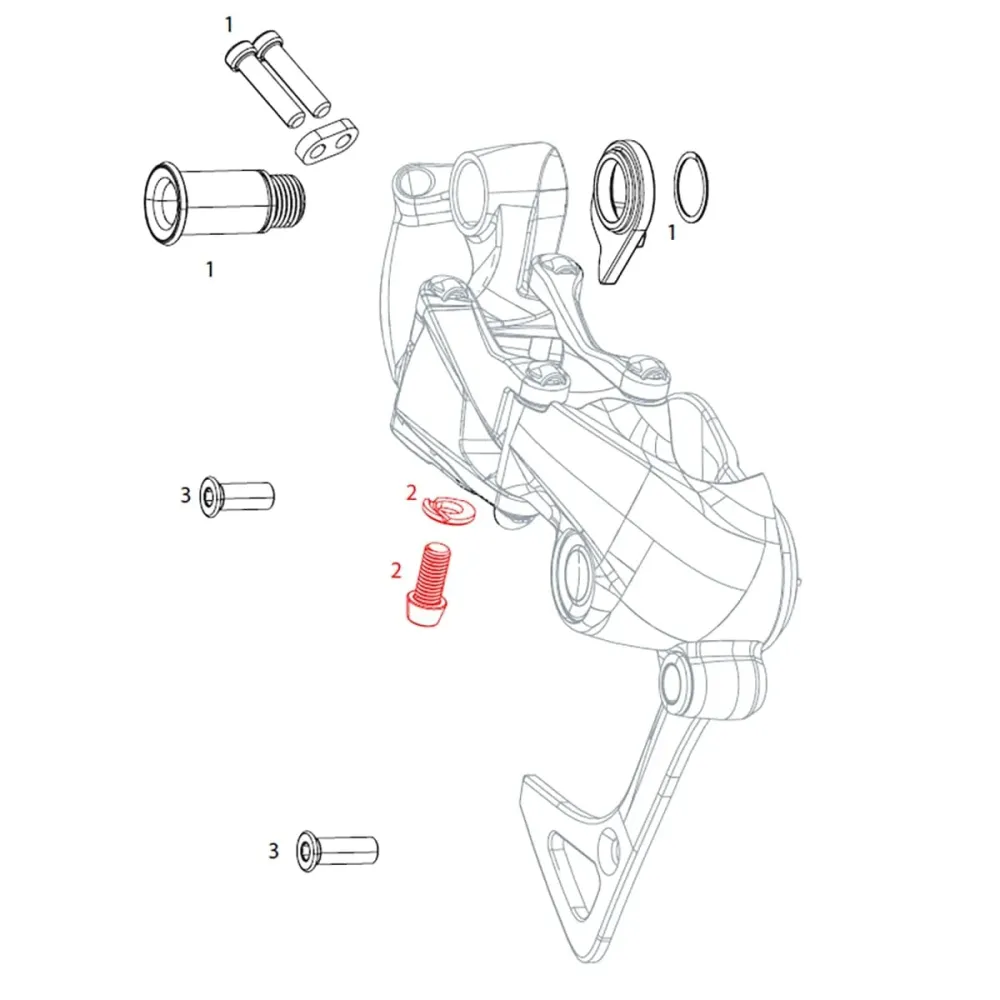 SRAM GX 1x11V Achterderailleur Kabelschroef #11.7518.057.000