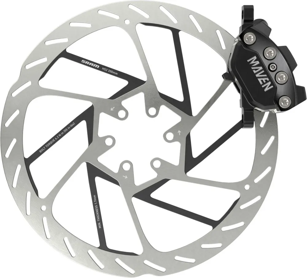SRAM MAVEN SILVER A1 achterrem Zwart