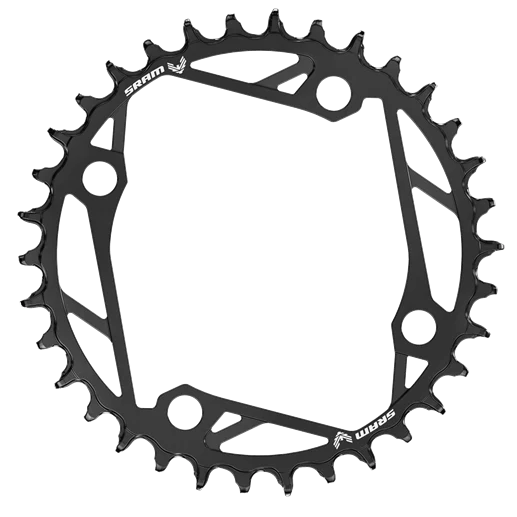 SRAM T-TYPE EAGLE 12V 4 Gats 104mm Alu Zwart Mono Kettingblad