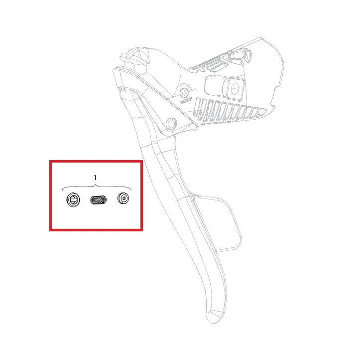 SRAM veerset voor FORCE/RED E-TAP AXS hendel (x1)