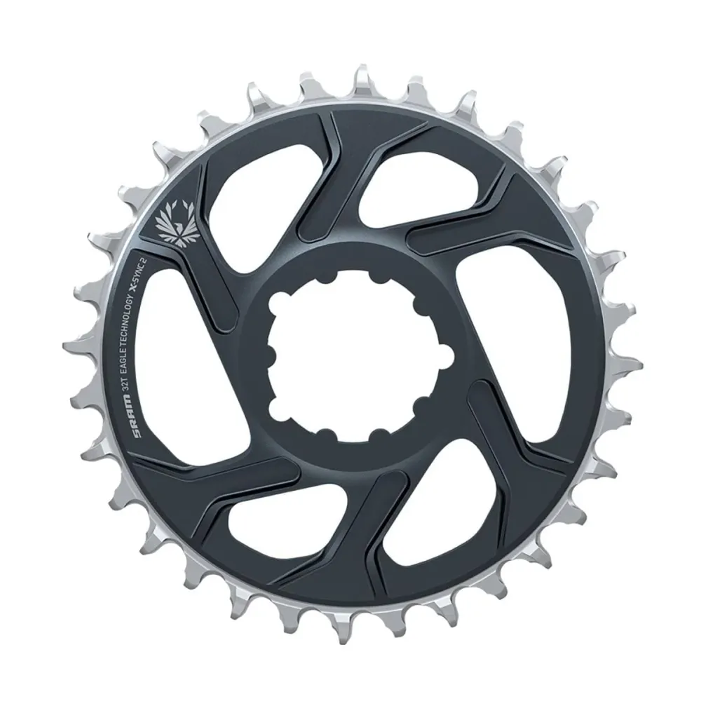 SRAM X-SYNC 2 EAGLE 12V Direct Mount Offset 4mm Lunar Grey Mono kettingblad