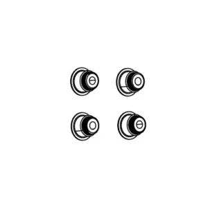 SRAM-boutenset voor BOSCH/FAZUA crankstelmotor (x4)