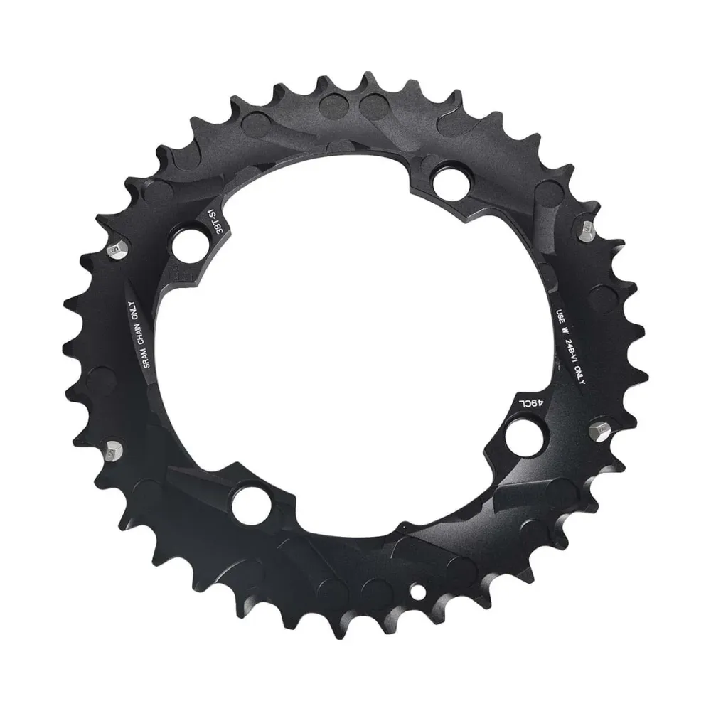 SRAM/TRUVATIV 10V 4-gaats extern kettingblad 104mm Zwart