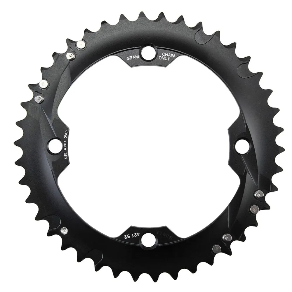 SRAM/TRUVATIV 10V 4 Gats 120mm 39 Dts Alu Zwart/Zilver Outdoor Kettingblad