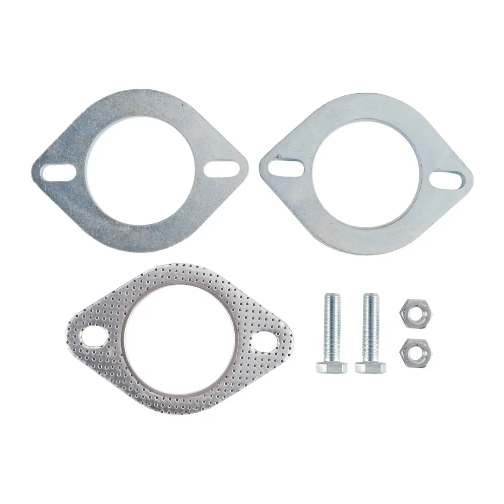 2 stalen flenzen 2.5" Inch 64mm voor pijpuitlaat reparatieverbindingsflens & Bouten