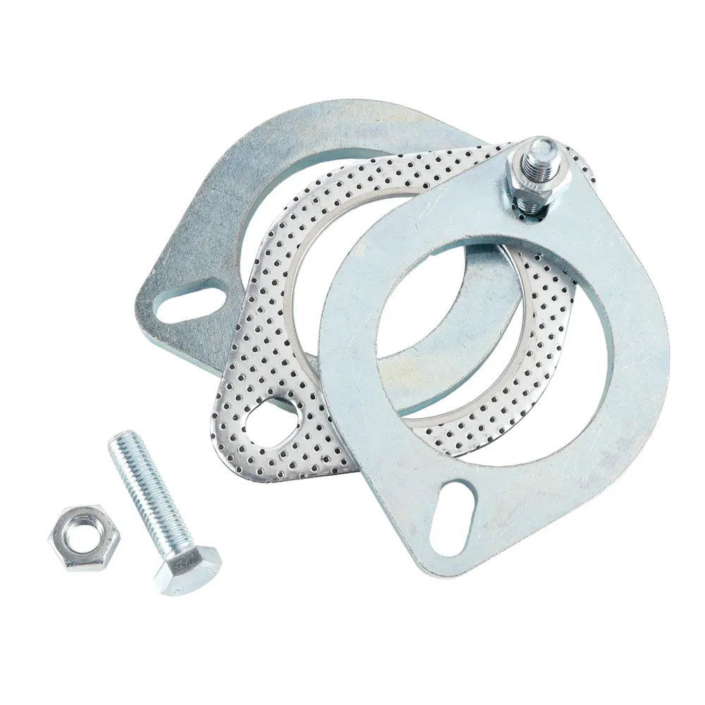 2 stalen flenzen 2.5" Inch 64mm voor pijpuitlaat reparatieverbindingsflens & Bouten