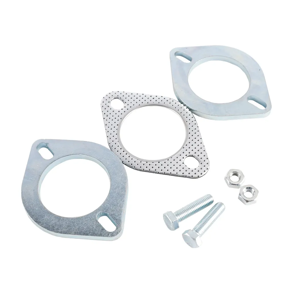 2 stalen flenzen 2.5" Inch 64mm voor pijpuitlaat reparatieverbindingsflens & Bouten
