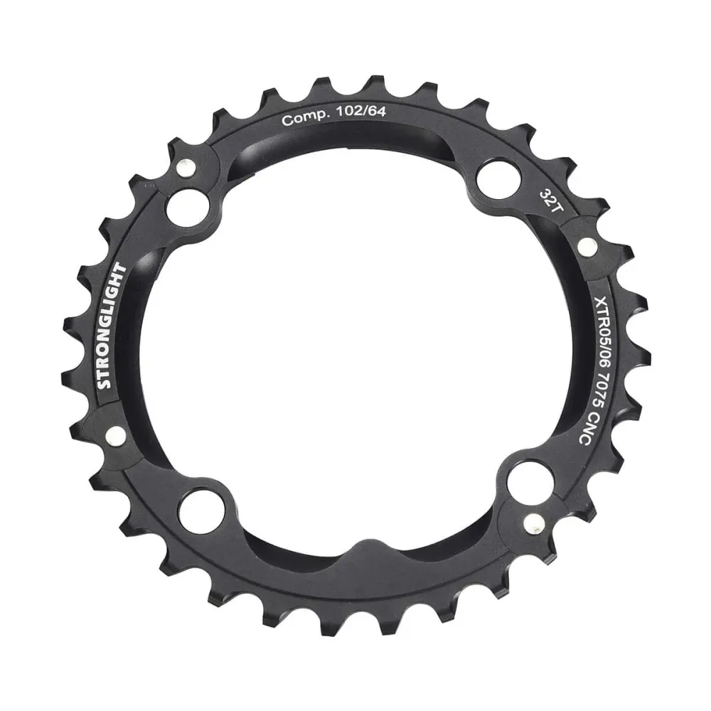 STRONGLIGHT ALU 7075 SHIMANO XTR M960 9V 4-gaats 102mm Tussenkettingring