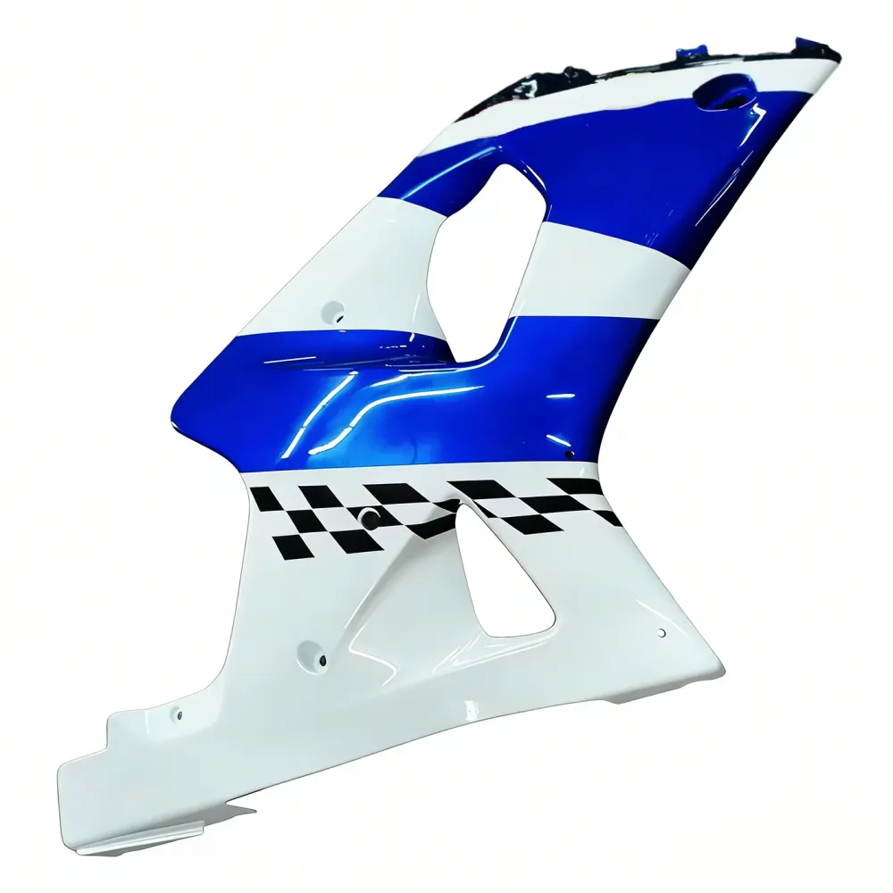 Amotopart 2000-2002 K1 K2 GSXR1000 Suzuki Blue & White Style2 Fairing Kit