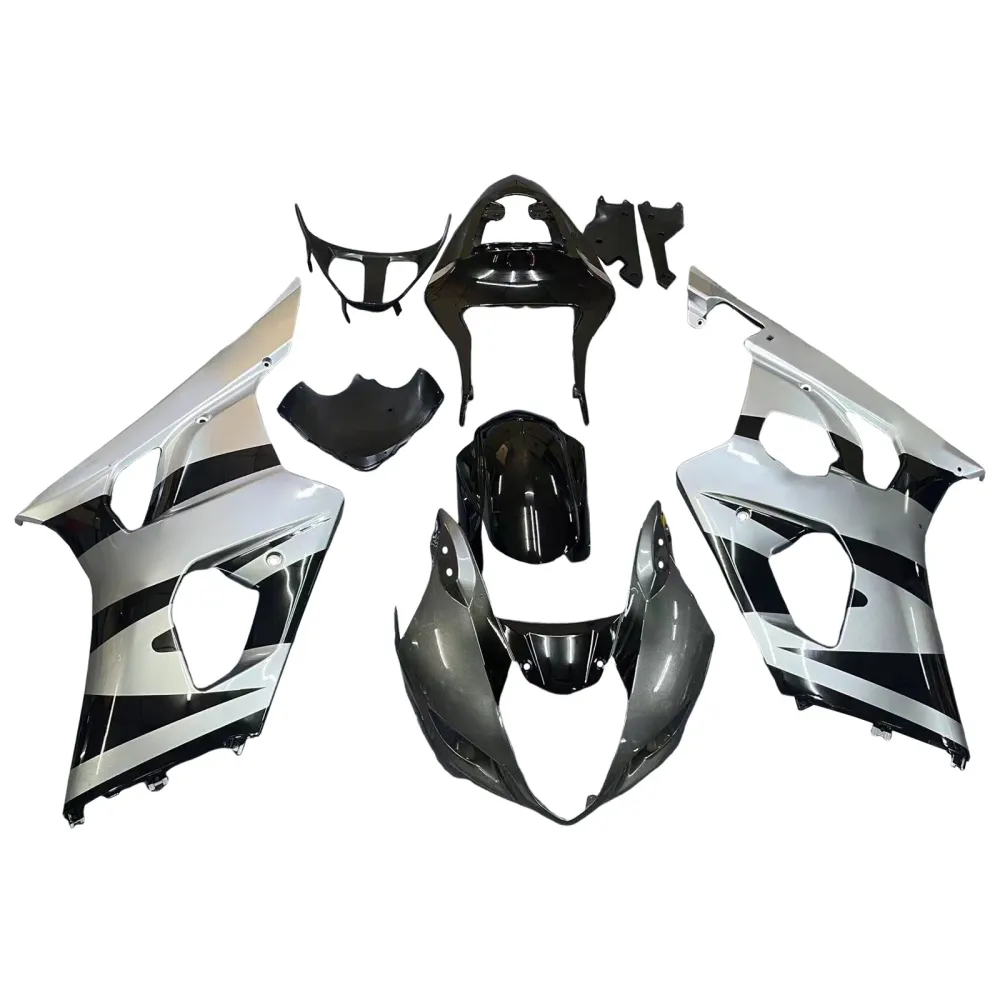 Amotopart 2003-2004 Suzuki GSXR1000 Fairing Black & Gray Kit