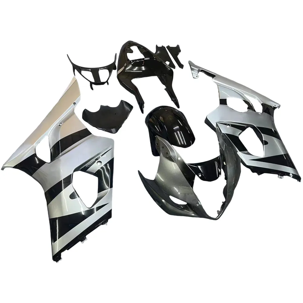 Amotopart 2003-2004 Suzuki GSXR1000 Fairing Black & Gray Kit