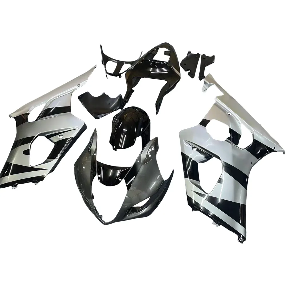 Amotopart 2003-2004 Suzuki GSXR1000 Fairing Black & Gray Kit