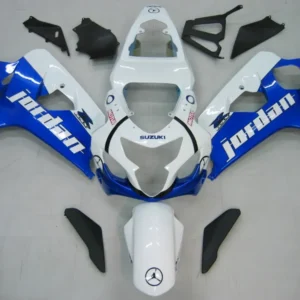 Amotopart 2004-2005 Suzuki GSXR600750 Kuipdeel Wit&Bblauwe kleurenset