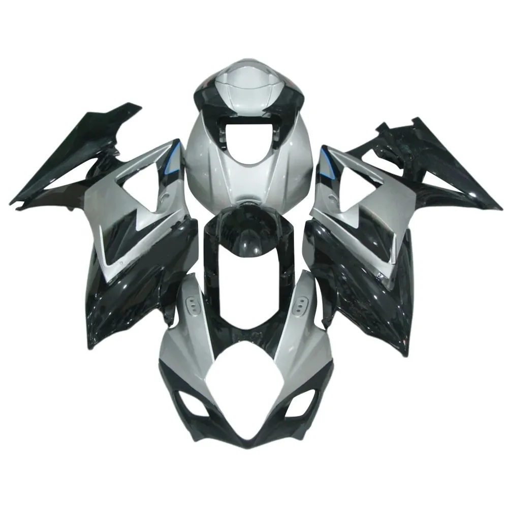 Amotopart 2007-2008 K7 GSXR1000 Suzuki Gray & Black Fairing Kit