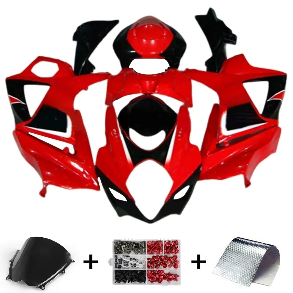 Amotopart 2007-2008 K7 GSXR1000 Suzuki Red & Black Style1 Fairing Kit