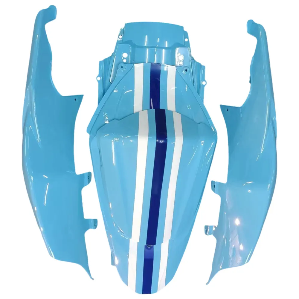 Amotopart 2007-2008 Suzuki GSXR1000 kuiplichtblauw met gele logo-kit