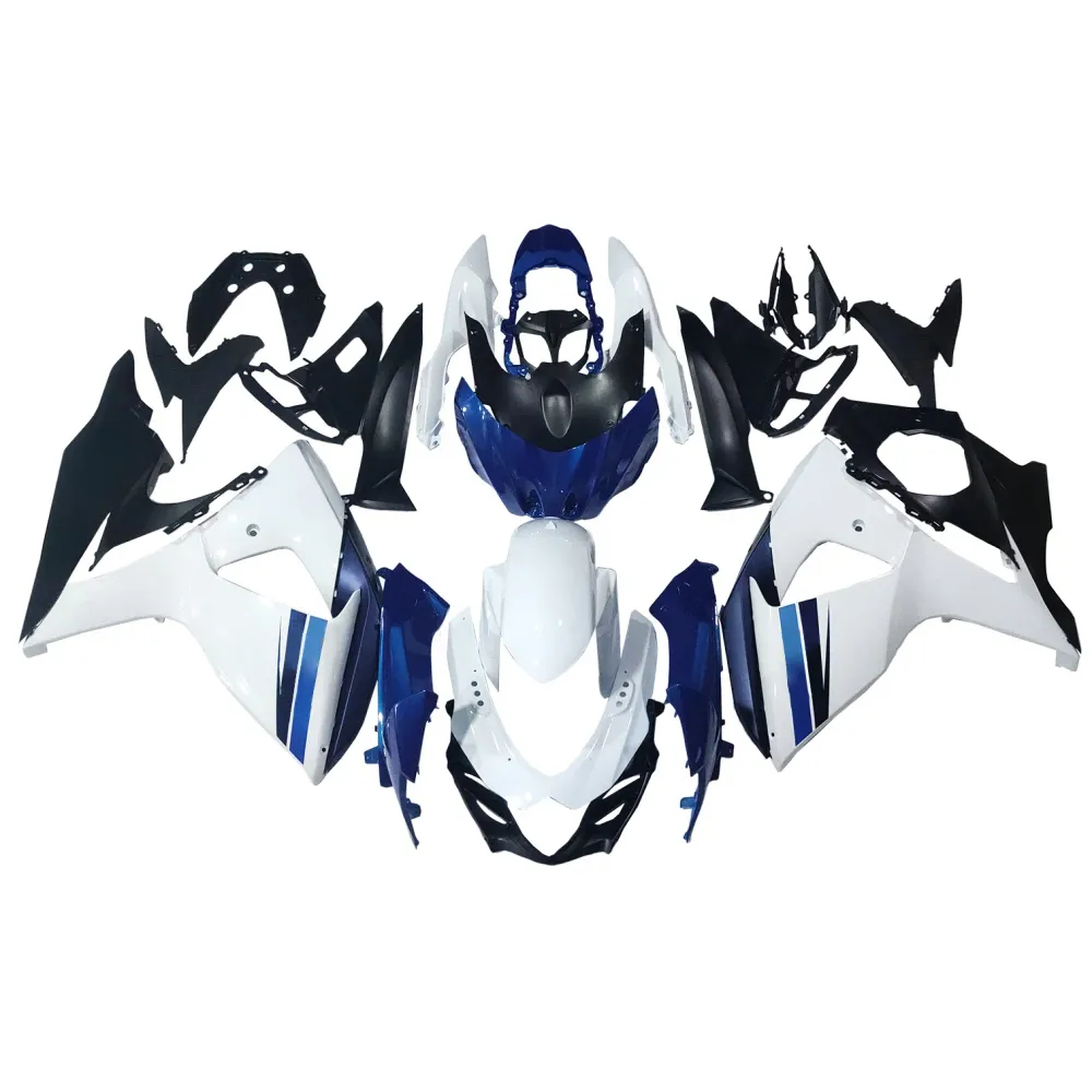 Amotopart 2009-2016 K9 GSXR1000 Suzuki Blue & White Style1 kuipkit