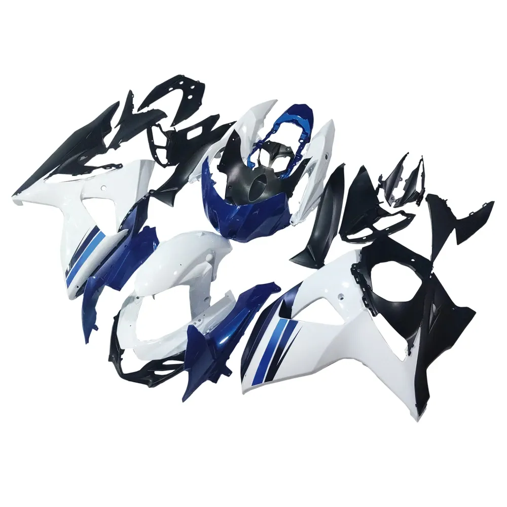 Amotopart 2009-2016 K9 GSXR1000 Suzuki Blue & White Style1 kuipkit