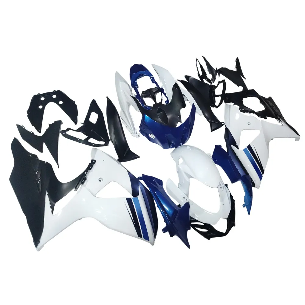 Amotopart 2009-2016 K9 GSXR1000 Suzuki Blue & White Style1 kuipkit