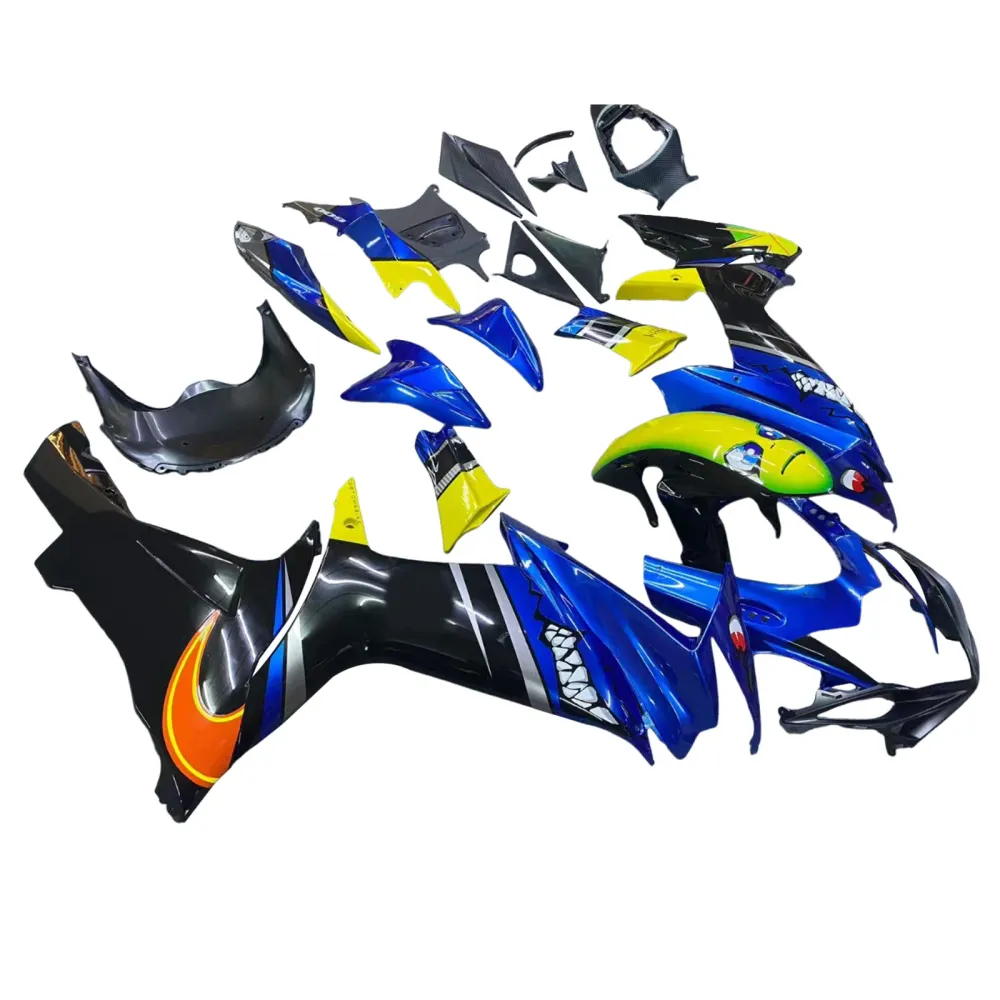 Amotopart 2011-2026 K11 GSXR 600/750 Suzuki Blauw&YGele Monster Kuipset