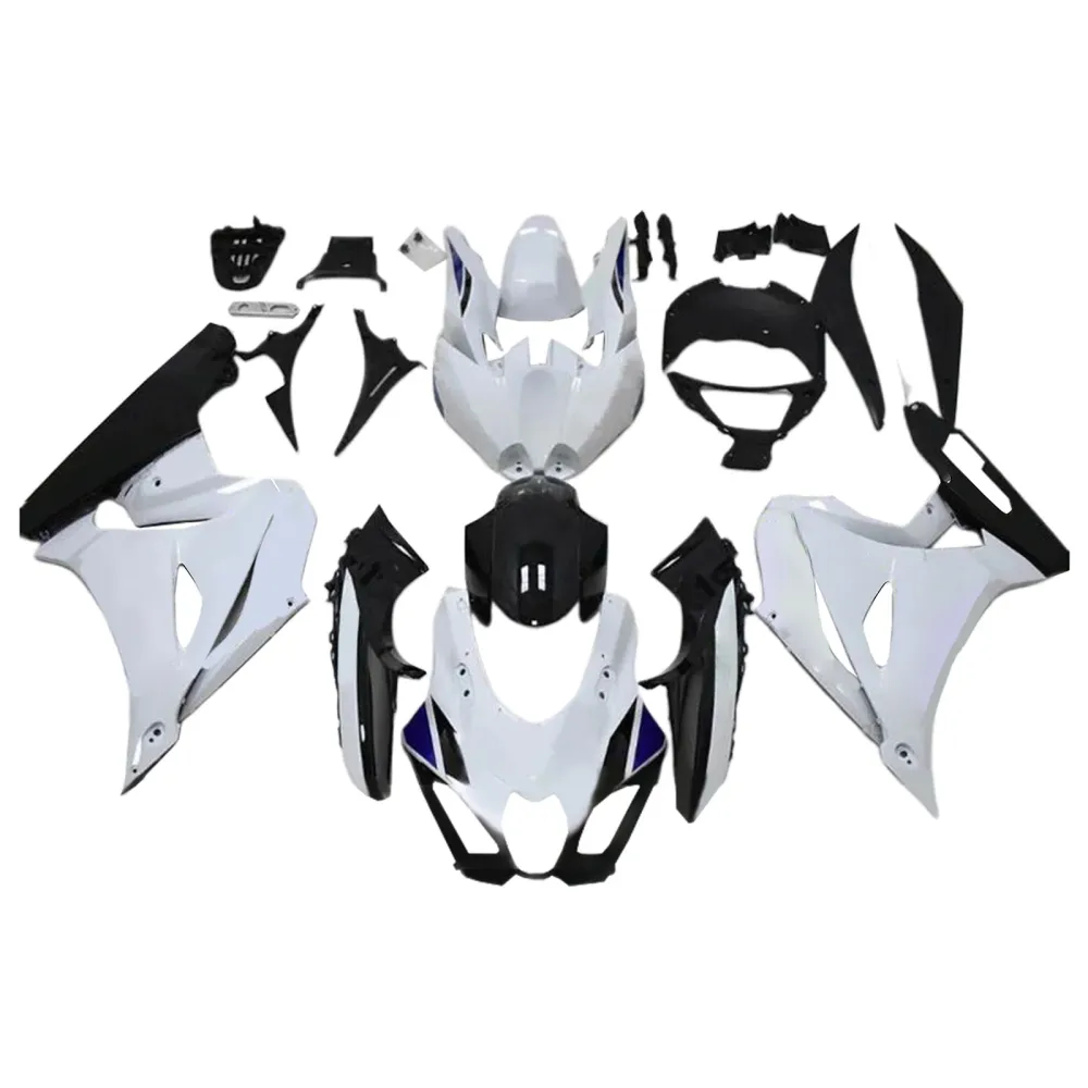 Amotopart 2017-2024 K17 GSXR1000 Suzuki White & Blue Fairing Kit