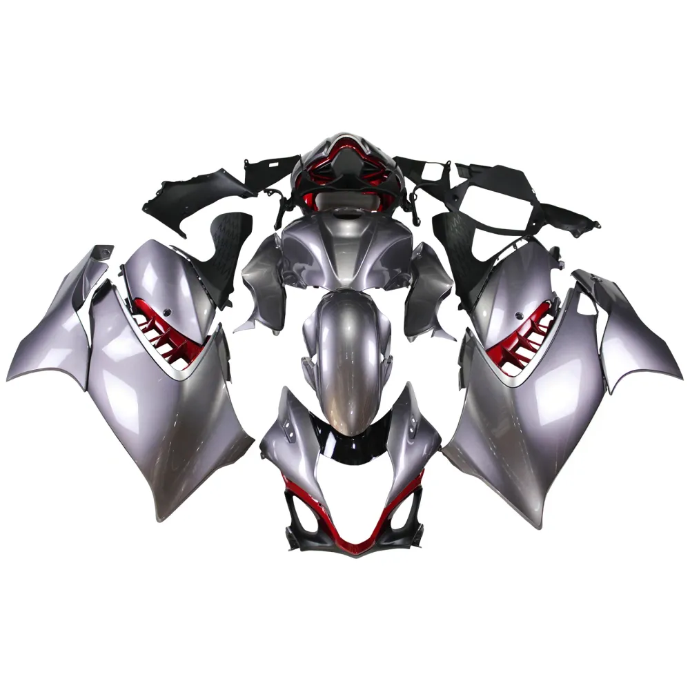 Amotopart 2021-2025 Suzuki Hayabusa GSX1300R Gray met Logo Beurskit