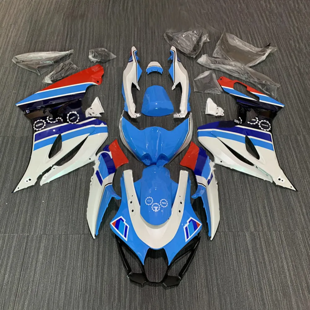 Amotopart koopkit met kuip voor Suzuki GSXR 1000 K17 (2017-2024), Blue & White, Style 1