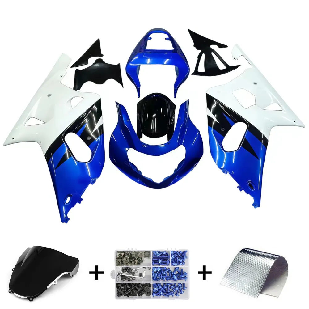 Amotopart Suzuki 01-03 GSXR600 & 00-03 GSXR750 Kuipset blauw-zwart-multi