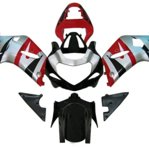 Amotopart Suzuki 01-03 GSXR600 & 00-03 GSXR750 Kuipset rood sliver